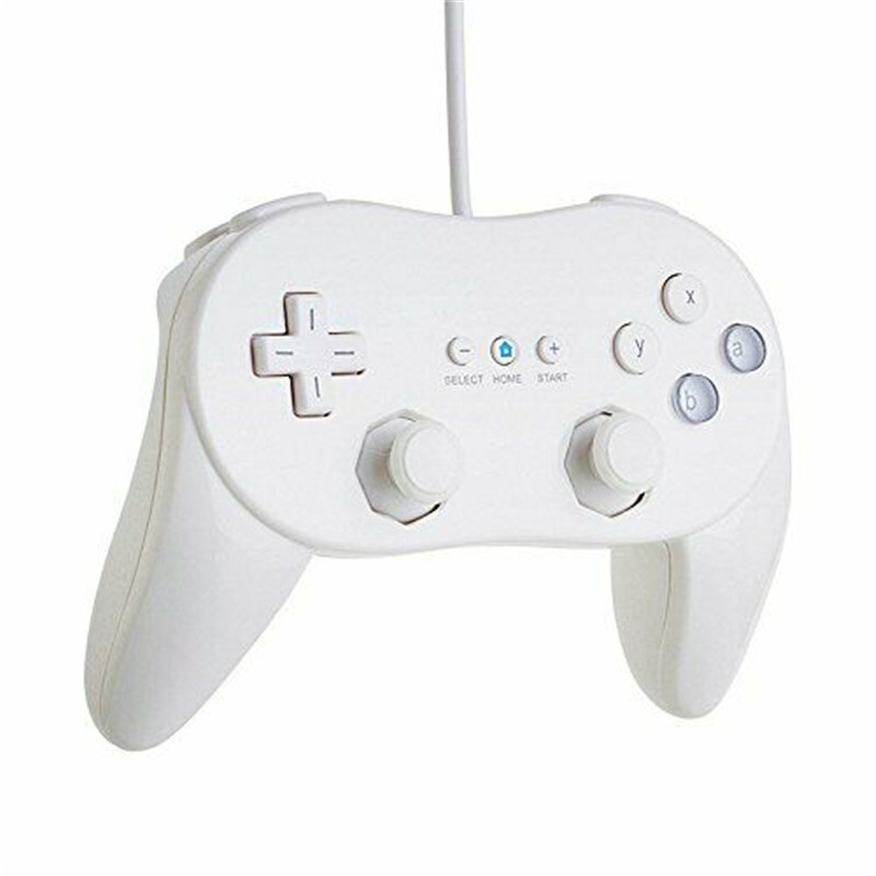 Controller de joc clasic Pad Consolă Joypad pentru Nintendo Wii A doua generație Controler de joc clasic cu fir Telecomandă de jocuri