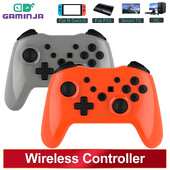 Controler wireless GAMINJA fără latență Gamepad Bluetooth pentru PC Joystick pentru consola de jocuri Nintendo Switch PS3 TV Box PC