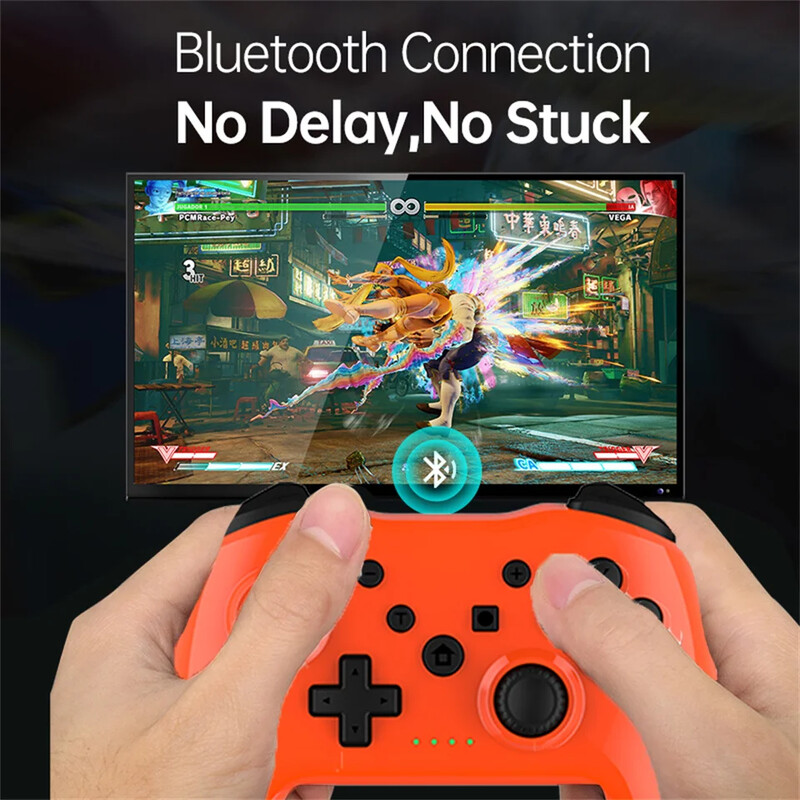 Controler wireless GAMINJA fără latență Gamepad Bluetooth pentru PC Joystick pentru consola de jocuri Nintendo Switch PS3 TV Box PC