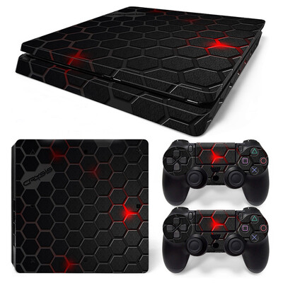 Αυτοκόλλητο δέρματος για PS4 Slim Console Full Vinyl Decal Προστατευτικό κάλυμμα