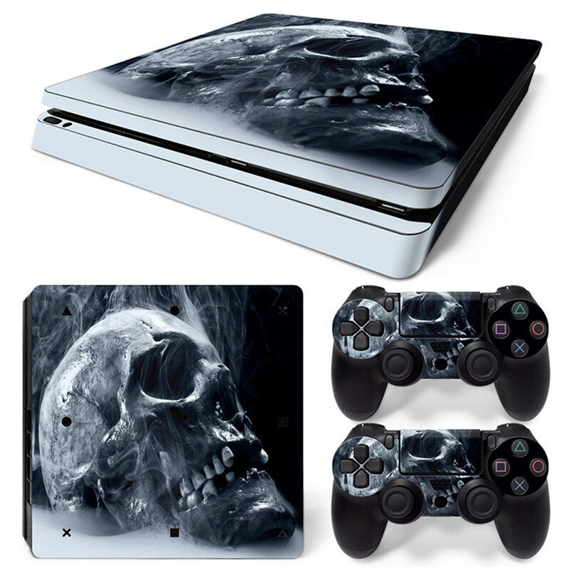 Bőrmatrica PS4 Slim konzolhoz, teljes vinyl matrica védőburkolattal