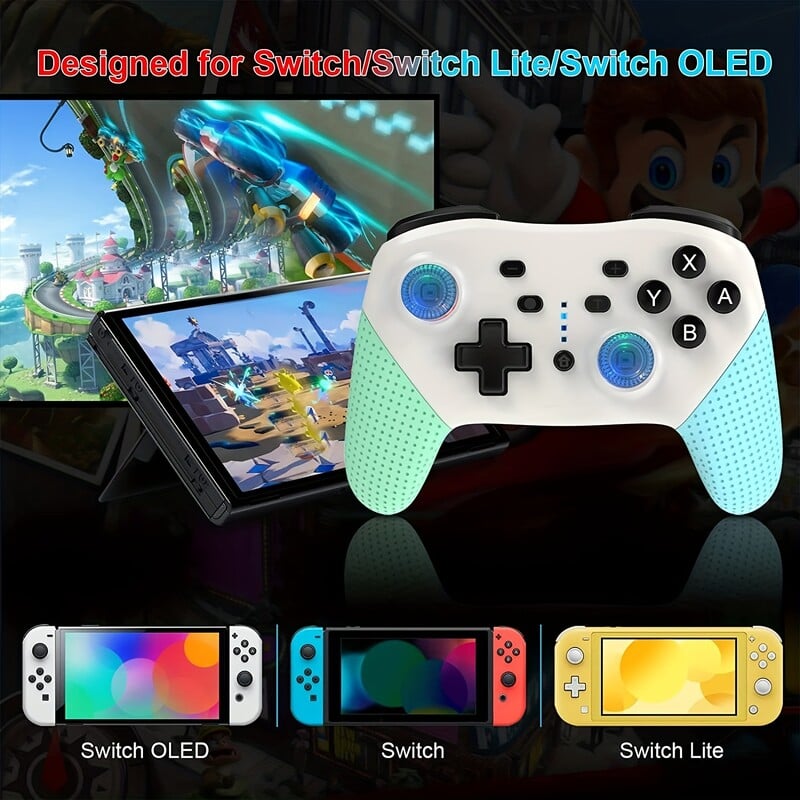 Bezdrôtový ovládač s prepínaním s funkciou prebudenia Turbo Motion Controller kompatibilný s Nintendo Switch/OLED/Lite/PC/PS3/Android