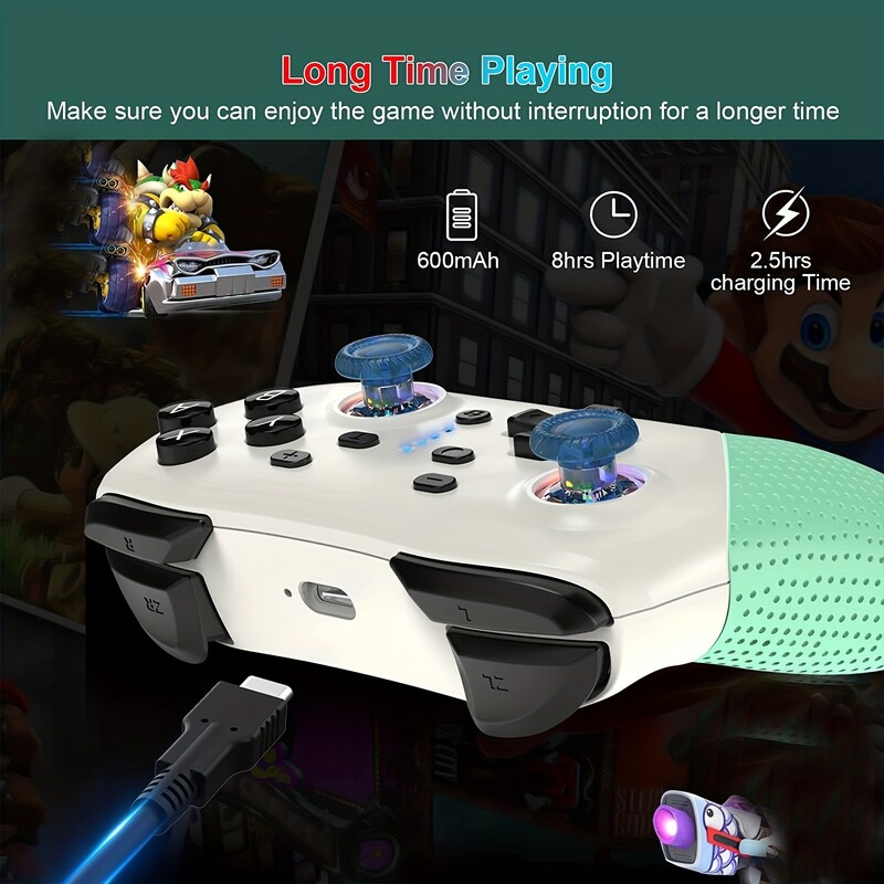 Bezdrôtový ovládač s prepínaním s funkciou prebudenia Turbo Motion Controller kompatibilný s Nintendo Switch/OLED/Lite/PC/PS3/Android