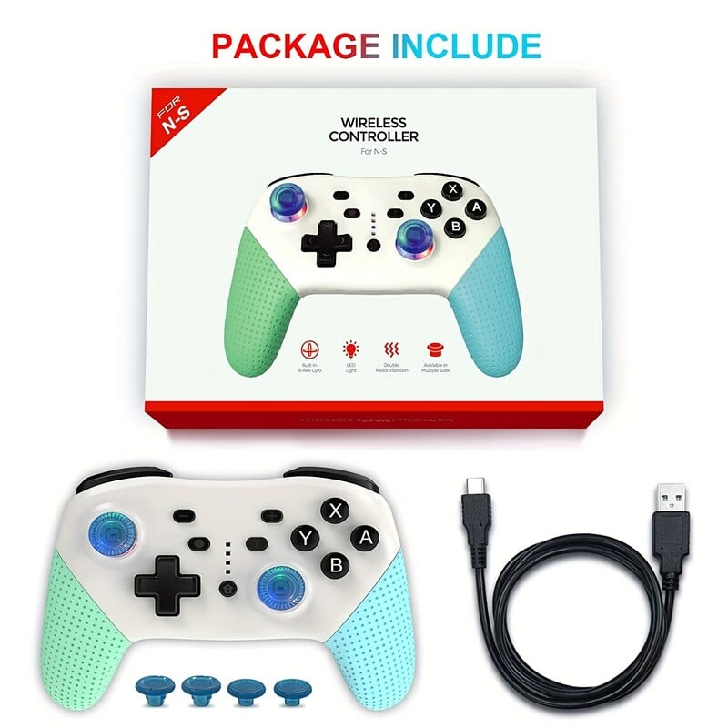 Bezdrôtový ovládač s prepínaním s funkciou prebudenia Turbo Motion Controller kompatibilný s Nintendo Switch/OLED/Lite/PC/PS3/Android