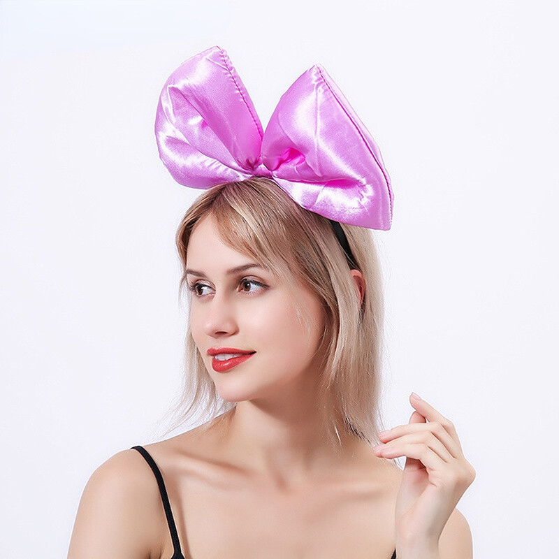 Ženy Dievčatá Svadobné Veľké Vlasy Mašľa Uzol Čelenka Obruč Na Narodeniny Svadobné Cosplay Kostýmy Párty Vianoce
