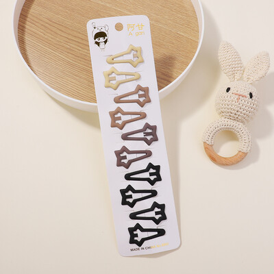 10db Kawaii Geometric Fém Hajtű Szett Női Lányok Gyerek Hajfogók Hajcsipesz Csapok Barrettes Kiegészítők Hajcsat Fejdísz