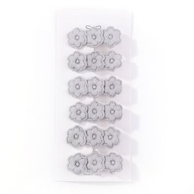 6 db/tétel Virághímzés Hajtűk Gyermek Virág Hajcsat Geometrikus Sweet Girls Hajkiegészítők Vintage Hajtűk Barrettes