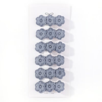 6 db/tétel Virághímzés Hajtűk Gyermek Virág Hajcsat Geometrikus Sweet Girls Hajkiegészítők Vintage Hajtűk Barrettes