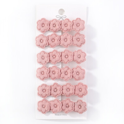 6 db/tétel Virághímzés Hajtűk Gyermek Virág Hajcsat Geometrikus Sweet Girls Hajkiegészítők Vintage Hajtűk Barrettes