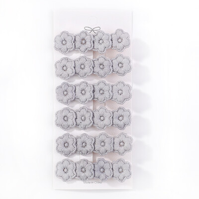 6 db/tétel Virághímzés Hajtűk Gyermek Virág Hajcsat Geometrikus Sweet Girls Hajkiegészítők Vintage Hajtűk Barrettes