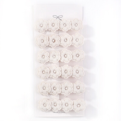 6 db/tétel Virághímzés Hajtűk Gyermek Virág Hajcsat Geometrikus Sweet Girls Hajkiegészítők Vintage Hajtűk Barrettes