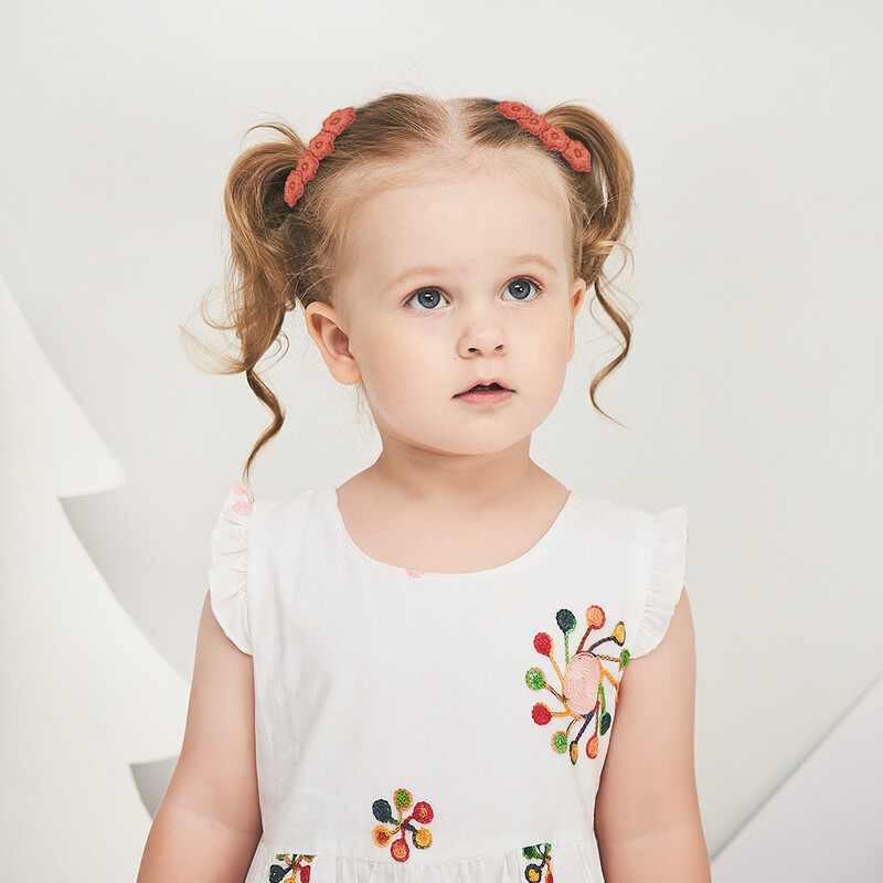 6 db/tétel Virághímzés Hajtűk Gyermek Virág Hajcsat Geometrikus Sweet Girls Hajkiegészítők Vintage Hajtűk Barrettes