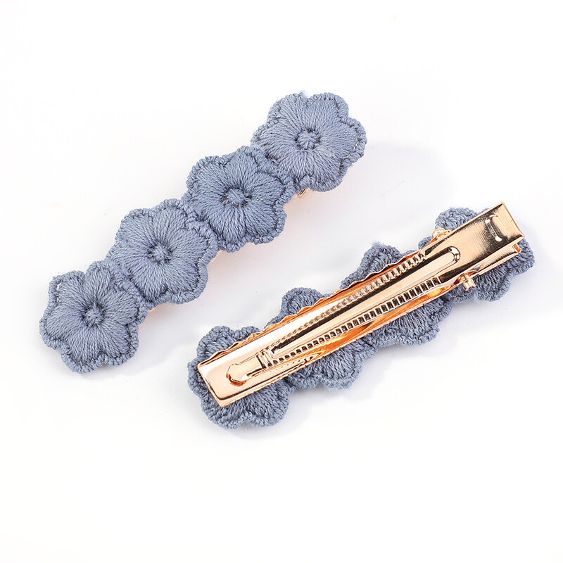 6 db/tétel Virághímzés Hajtűk Gyermek Virág Hajcsat Geometrikus Sweet Girls Hajkiegészítők Vintage Hajtűk Barrettes