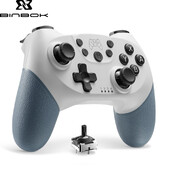 BINBOK Hall Effect Switch Wireless Switch Pro valdiklis, skirtas Switch / Lite / OLED / asmeniniam kompiuteriui su reguliuojama vibracija 6 ašių „Gyro Turbo“