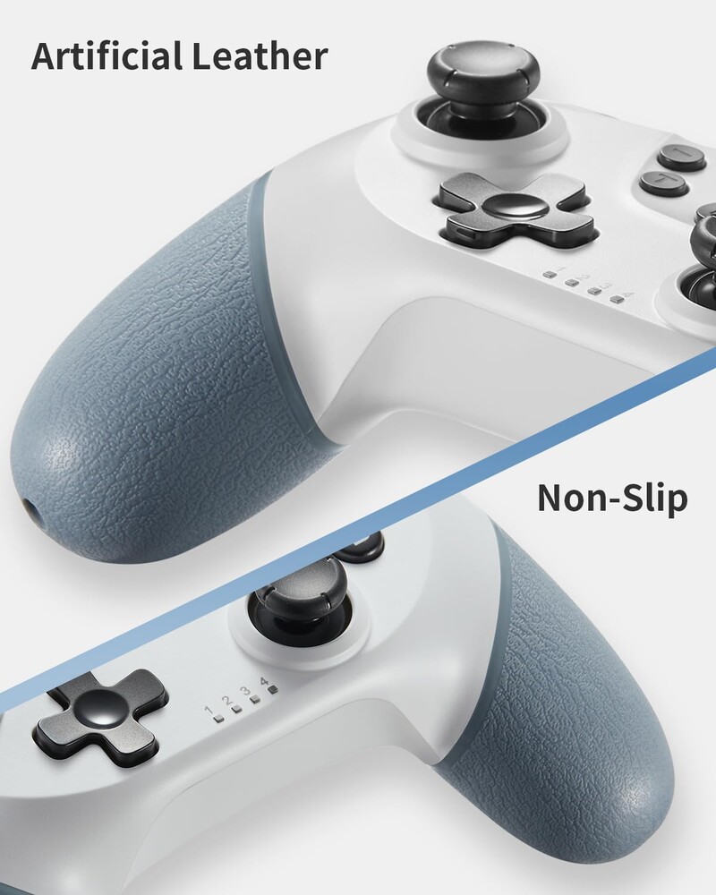 BINBOK Hall Effect Switch Wireless Switch Pro valdiklis, skirtas Switch / Lite / OLED / asmeniniam kompiuteriui su reguliuojama vibracija 6 ašių „Gyro Turbo“