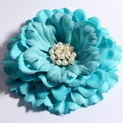 4 buc/lot 11 cm 20 culori flori de bujor + nasturi cu perle cu stras pentru copii accesorii pentru păr fete flori din material pentru bentite