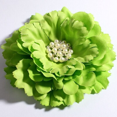 4 buc/lot 11 cm 20 culori flori de bujor + nasturi cu perle cu stras pentru copii accesorii pentru păr fete flori din material pentru bentite