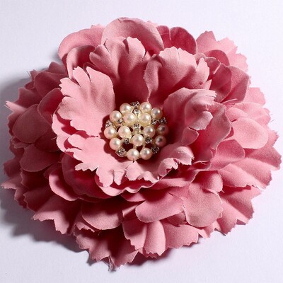 4 buc/lot 11 cm 20 culori flori de bujor + nasturi cu perle cu stras pentru copii accesorii pentru păr fete flori din material pentru bentite