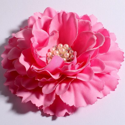 4 buc/lot 11 cm 20 culori flori de bujor + nasturi cu perle cu stras pentru copii accesorii pentru păr fete flori din material pentru bentite