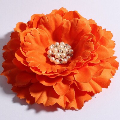 4 buc/lot 11 cm 20 culori flori de bujor + nasturi cu perle cu stras pentru copii accesorii pentru păr fete flori din material pentru bentite