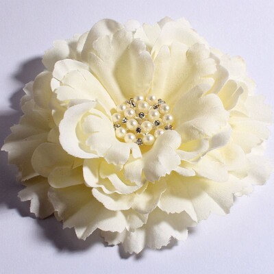 4 buc/lot 11 cm 20 culori flori de bujor + nasturi cu perle cu stras pentru copii accesorii pentru păr fete flori din material pentru bentite