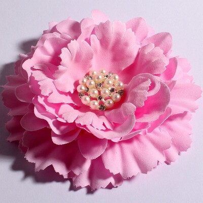 4 buc/lot 11 cm 20 culori flori de bujor + nasturi cu perle cu stras pentru copii accesorii pentru păr fete flori din material pentru bentite