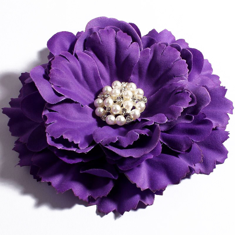 4 buc/lot 11 cm 20 culori flori de bujor + nasturi cu perle cu stras pentru copii accesorii pentru păr fete flori din material pentru bentite