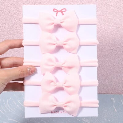 5/6 db lányok egyszínű, csípős fejpánt csecsemőknek Grograin szalagos fejfedők hajpántok csecsemők hajkiegészítők nagykereskedelme