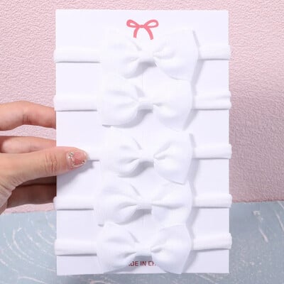 5/6 db lányok egyszínű, csípős fejpánt csecsemőknek Grograin szalagos fejfedők hajpántok csecsemők hajkiegészítők nagykereskedelme