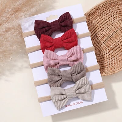 5/6 db lányok egyszínű, csípős fejpánt csecsemőknek Grograin szalagos fejfedők hajpántok csecsemők hajkiegészítők nagykereskedelme