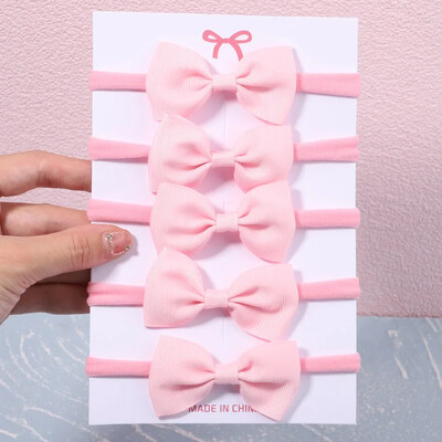 5/6 db lányok egyszínű, csípős fejpánt csecsemőknek Grograin szalagos fejfedők hajpántok csecsemők hajkiegészítők nagykereskedelme