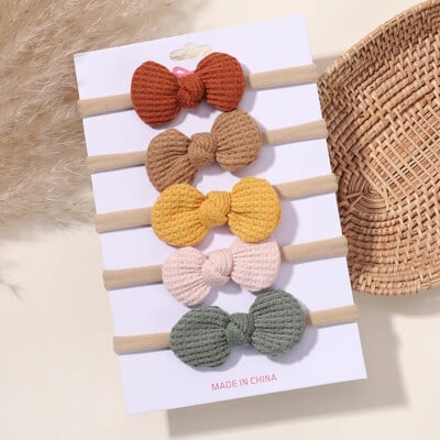 5/6 db lányok egyszínű, csípős fejpánt csecsemőknek Grograin szalagos fejfedők hajpántok csecsemők hajkiegészítők nagykereskedelme