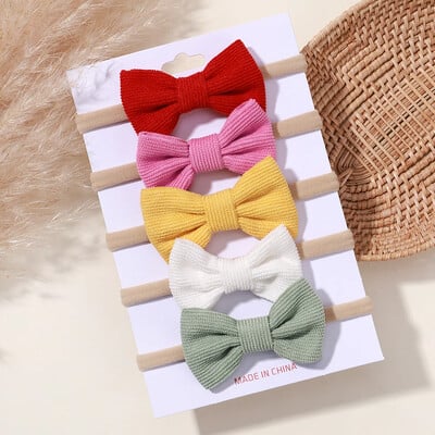 5/6 db lányok egyszínű, csípős fejpánt csecsemőknek Grograin szalagos fejfedők hajpántok csecsemők hajkiegészítők nagykereskedelme