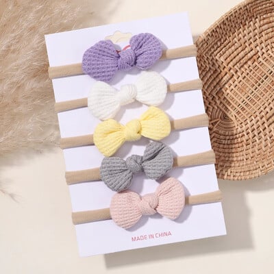 5/6 db lányok egyszínű, csípős fejpánt csecsemőknek Grograin szalagos fejfedők hajpántok csecsemők hajkiegészítők nagykereskedelme