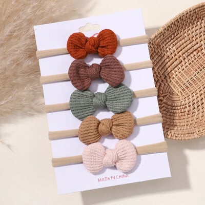 5/6 db lányok egyszínű, csípős fejpánt csecsemőknek Grograin szalagos fejfedők hajpántok csecsemők hajkiegészítők nagykereskedelme