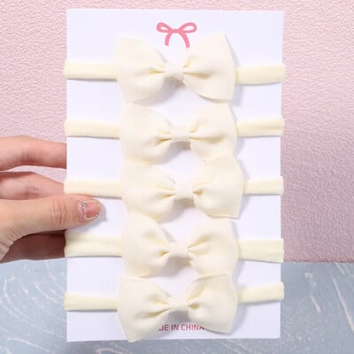 5/6 db lányok egyszínű, csípős fejpánt csecsemőknek Grograin szalagos fejfedők hajpántok csecsemők hajkiegészítők nagykereskedelme