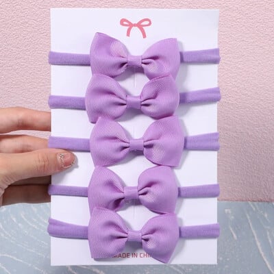 5/6 db lányok egyszínű, csípős fejpánt csecsemőknek Grograin szalagos fejfedők hajpántok csecsemők hajkiegészítők nagykereskedelme