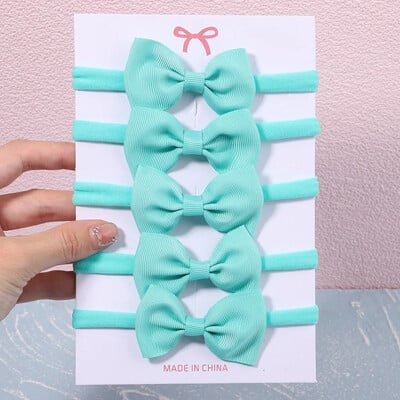 5/6 db lányok egyszínű, csípős fejpánt csecsemőknek Grograin szalagos fejfedők hajpántok csecsemők hajkiegészítők nagykereskedelme