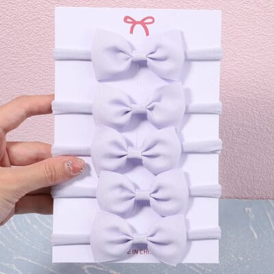 5/6 db lányok egyszínű, csípős fejpánt csecsemőknek Grograin szalagos fejfedők hajpántok csecsemők hajkiegészítők nagykereskedelme