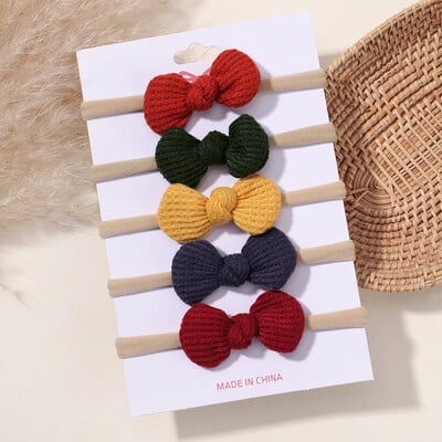 5/6 db lányok egyszínű, csípős fejpánt csecsemőknek Grograin szalagos fejfedők hajpántok csecsemők hajkiegészítők nagykereskedelme