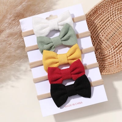 5/6 db lányok egyszínű, csípős fejpánt csecsemőknek Grograin szalagos fejfedők hajpántok csecsemők hajkiegészítők nagykereskedelme