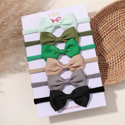 5/6 db lányok egyszínű, csípős fejpánt csecsemőknek Grograin szalagos fejfedők hajpántok csecsemők hajkiegészítők nagykereskedelme
