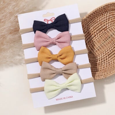 5/6 db lányok egyszínű, csípős fejpánt csecsemőknek Grograin szalagos fejfedők hajpántok csecsemők hajkiegészítők nagykereskedelme