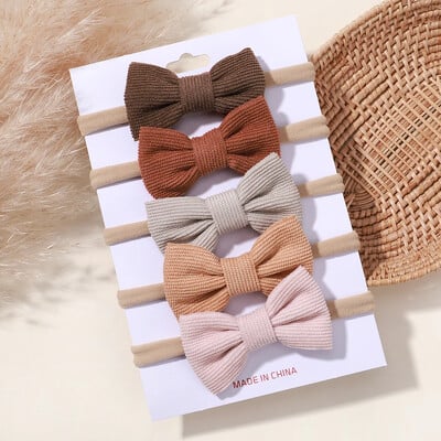 5/6 db lányok egyszínű, csípős fejpánt csecsemőknek Grograin szalagos fejfedők hajpántok csecsemők hajkiegészítők nagykereskedelme