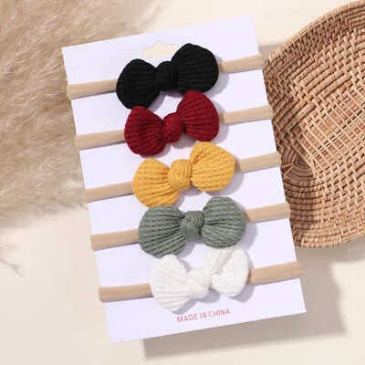 5/6 db lányok egyszínű, csípős fejpánt csecsemőknek Grograin szalagos fejfedők hajpántok csecsemők hajkiegészítők nagykereskedelme