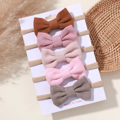 5/6 db lányok egyszínű, csípős fejpánt csecsemőknek Grograin szalagos fejfedők hajpántok csecsemők hajkiegészítők nagykereskedelme