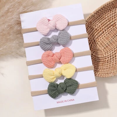 5/6 db lányok egyszínű, csípős fejpánt csecsemőknek Grograin szalagos fejfedők hajpántok csecsemők hajkiegészítők nagykereskedelme