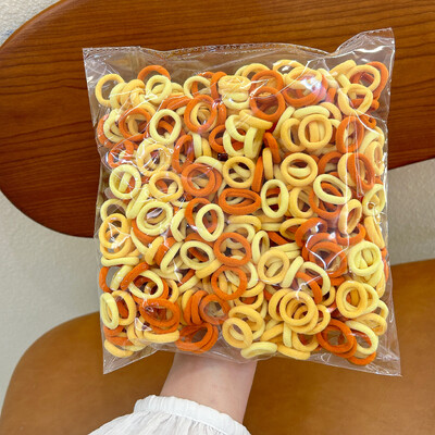 100 darab gyermek hajkiegészítő nagy rugalmassággal Divatos nylon hajkötél egyszerű alap fejpánt és fejpánt