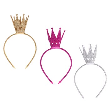 Παιδικά κοριτσάκια Tiara Crown Headbands Γυαλιστερό πάρτι Μαλλιά Στεφάνη γενεθλίων Κορδέλα για το νέο έτος Fairy Party Χριστουγεννιάτικες στολές