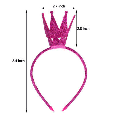 Παιδικά κοριτσάκια Tiara Crown Headbands Γυαλιστερό πάρτι Μαλλιά Στεφάνη γενεθλίων Κορδέλα για το νέο έτος Fairy Party Χριστουγεννιάτικες στολές